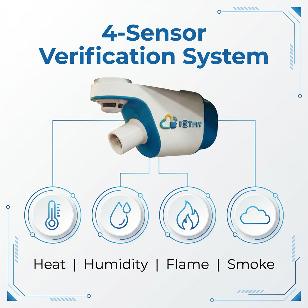 Smart IoT fire extinguisher device