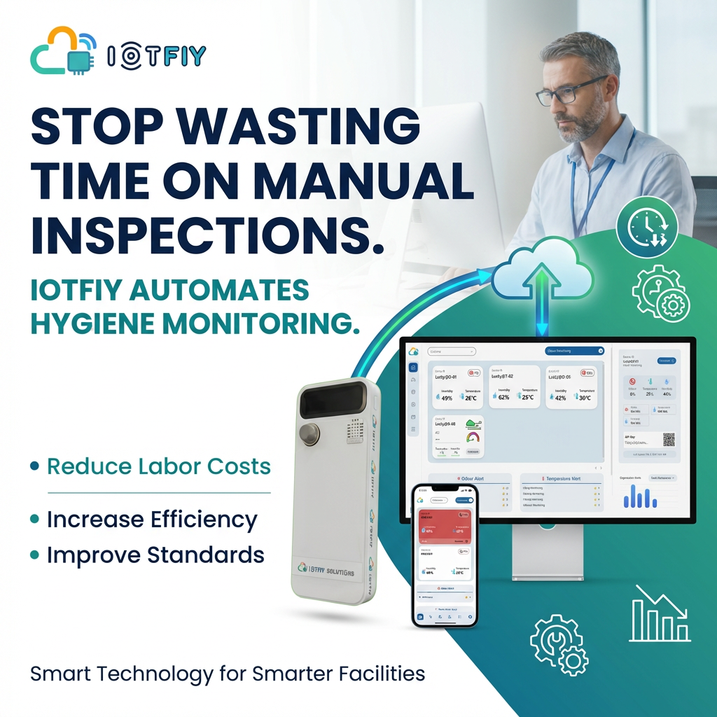 Facility washroom IoT monitoring
