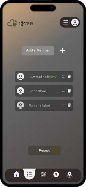 Mushaba group dashboard with QR join
