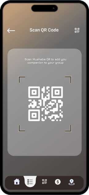 QR scan to join pilgrim group